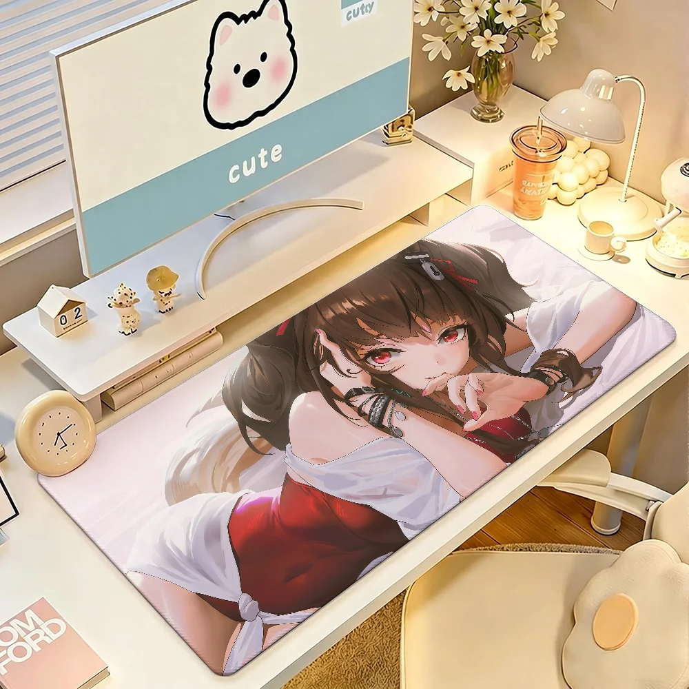 Arknights Endfield Gilberta Anime Large Gaming Mouse Pad,Rubber Desk Mat Keyboard Pad Laptop Computer Home Gaming Desktop Decor