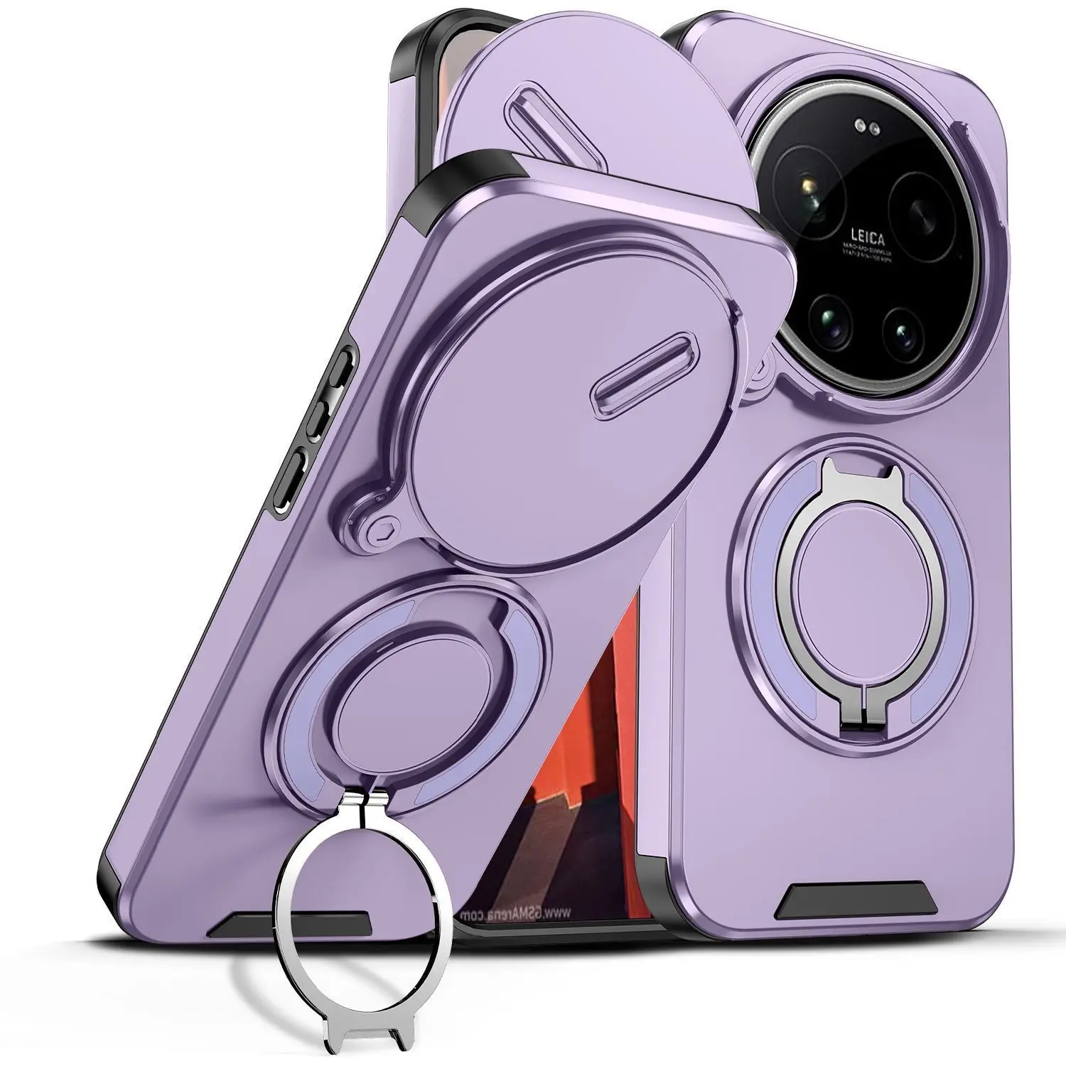 Etui na telefon z przesuwaną osłoną obiektywu aparatu i pancerzem ochronnym 360 dla Xiaomi 17 Ultra ° Obrotowy…