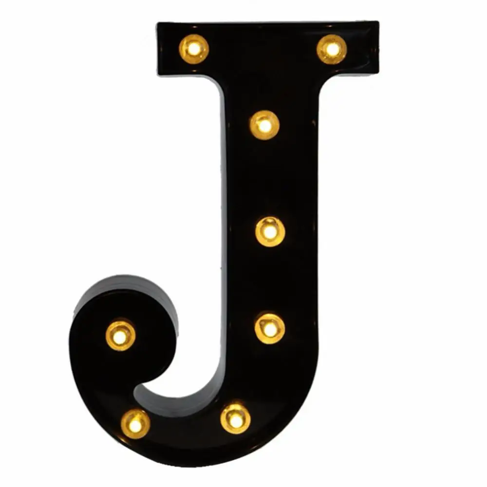 Black Light Up LED Letter Marquee Sign Lights for Wedding Birthday Party Christmas Night Light Lamp Home Bar Decoration