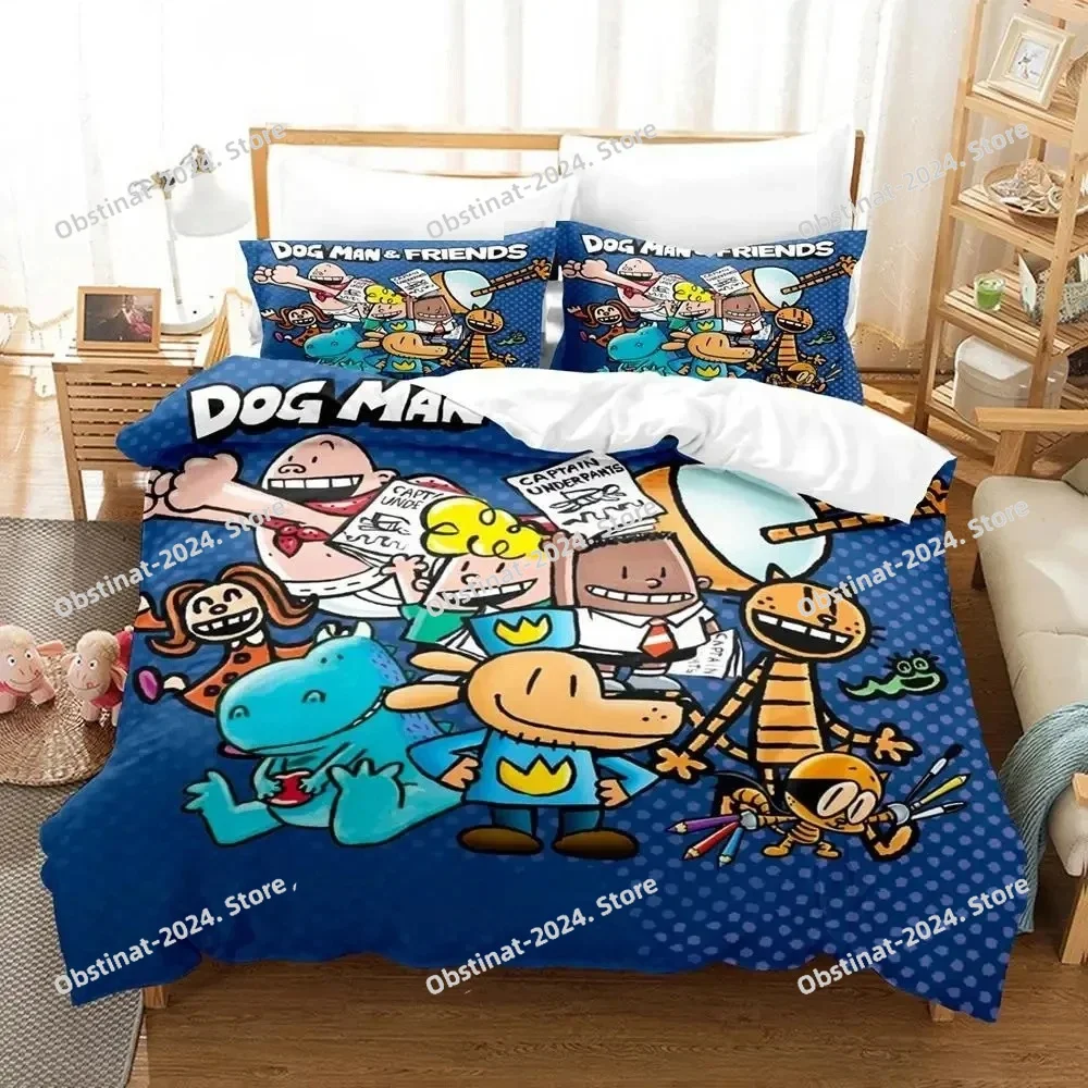 

3D Print Cartoon Dog Man Bedding Set Boys Girls Twin Queen Size Duvet Cover Pillowcase Bed Kids Adult Fashion Home Textileextile
