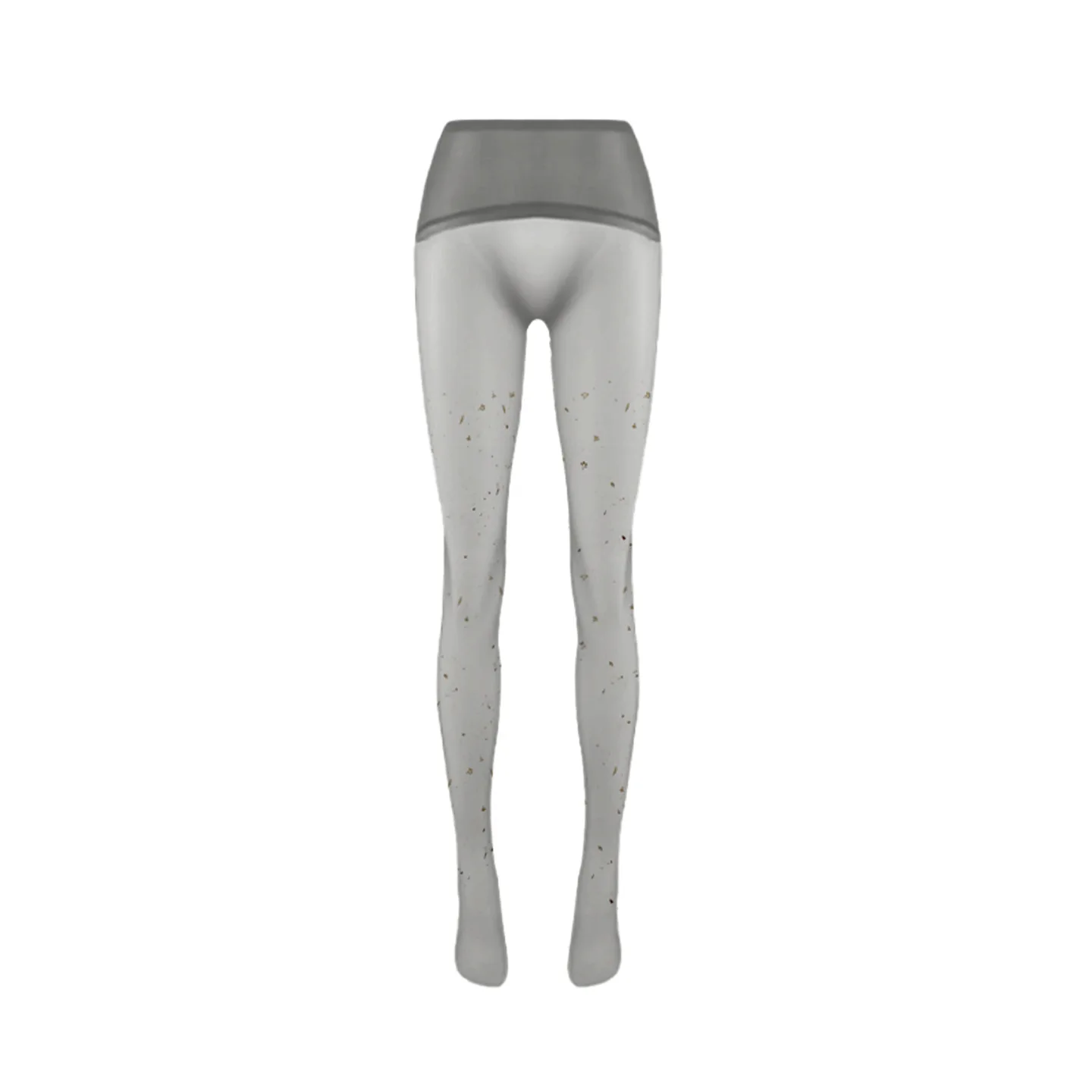 Aurora Gold Foil Embossed Seamless Silky High-Density 640-Needle Ultra-Thin Sexy Women's Pantyhose Mesh Lace Sheer LID8