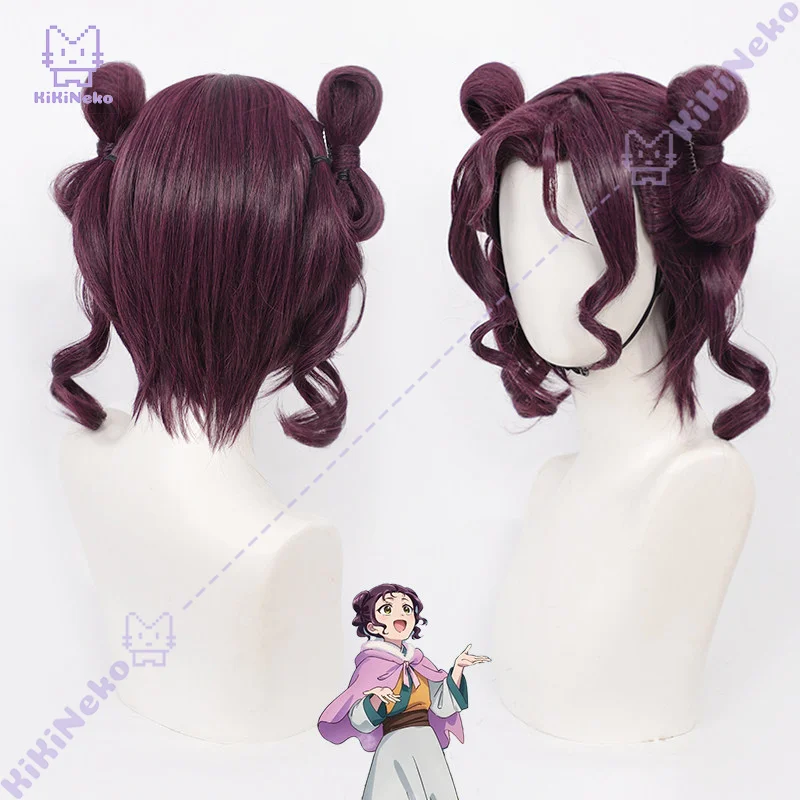 Anime Shisui Cosplay Wig Detachable Bow Custom Mixed Color For Halloween Comicon Party Adult Women Men