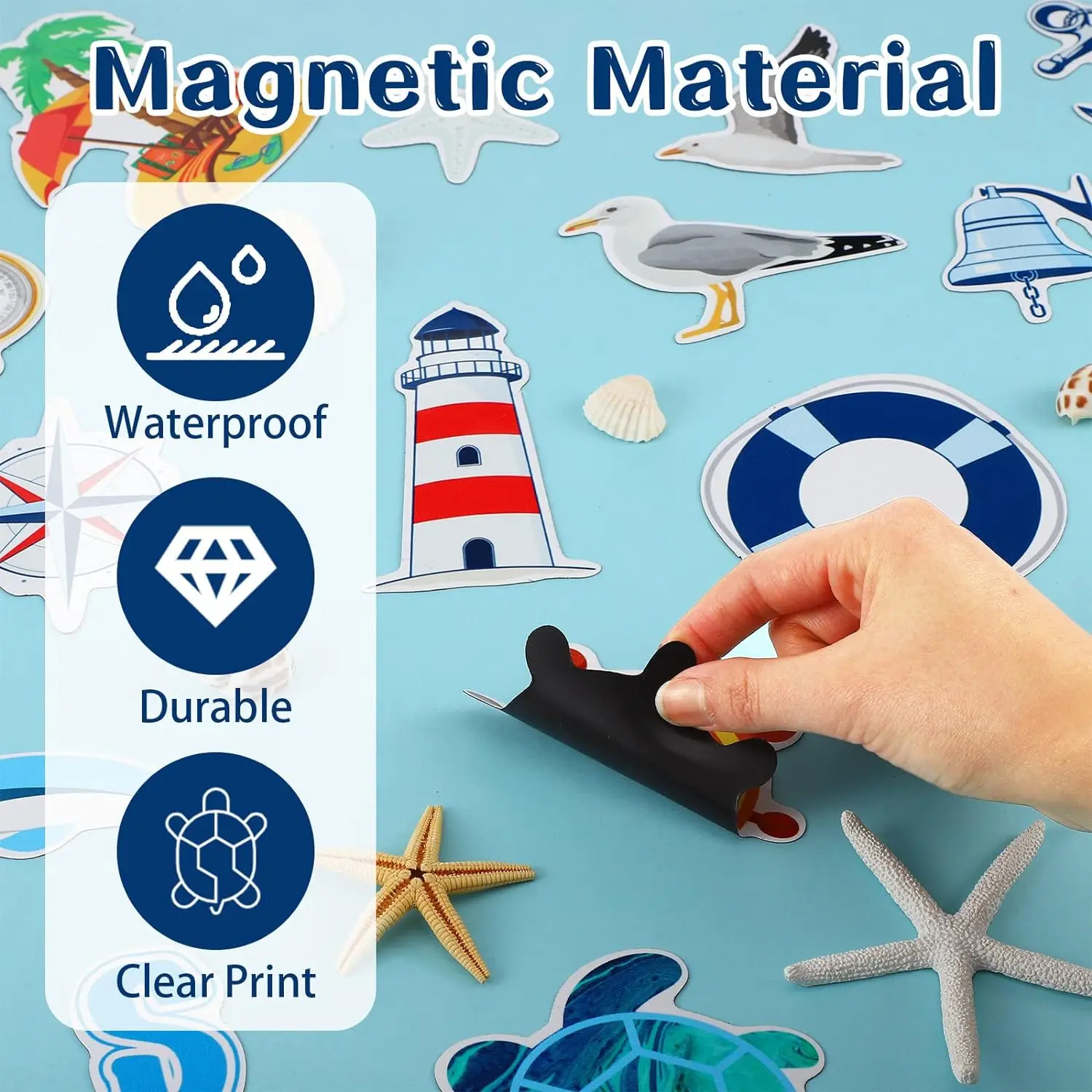 25 Pcs Cruise Door Decorations, My Birthday Magnetic Cruise Ship Magnets Funny Car Refrigerator Magnets Stickers Anchor Cruise