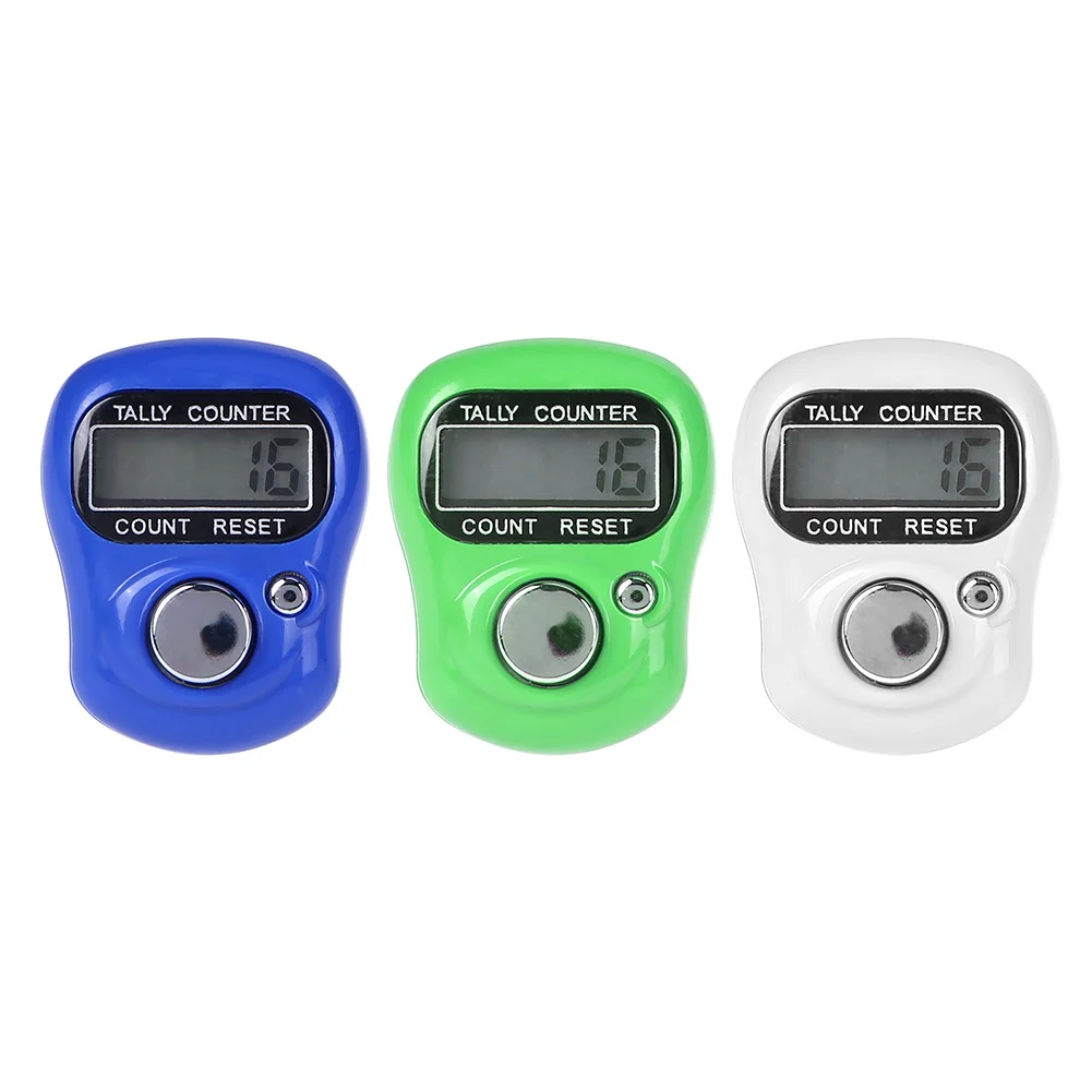 LCD Digital Display Counter Ring 0-9999 Count Multipurpose Buddha Beads Counter Lightweight Accessories for Chant Sutra