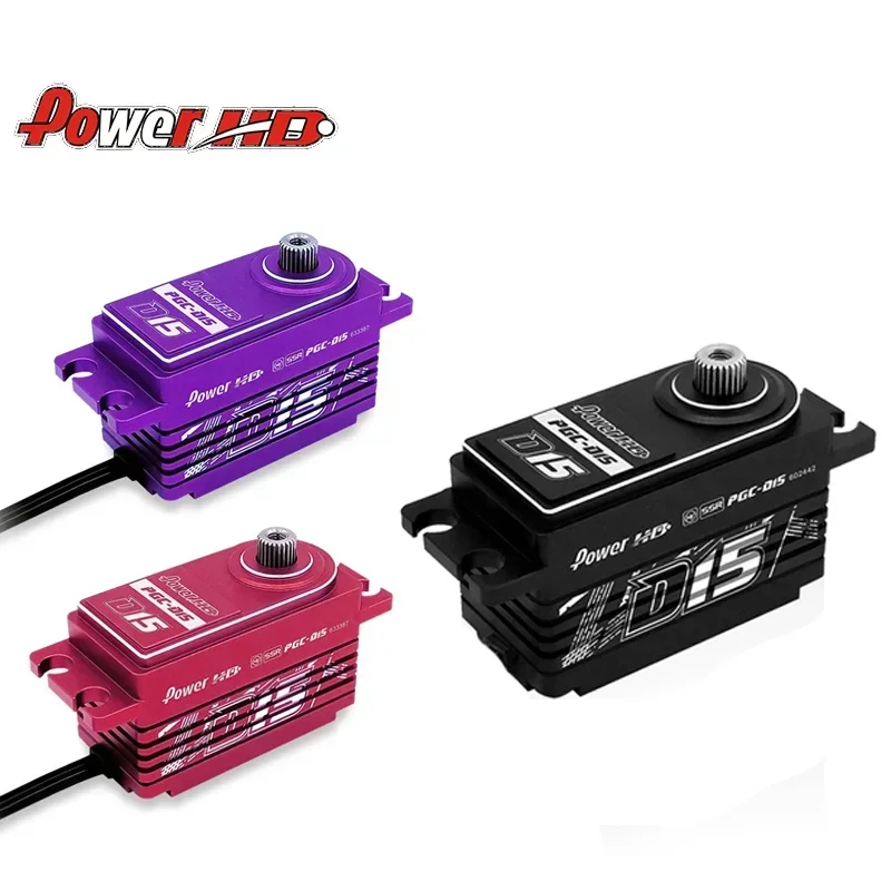 

PowerHD PGC-D15 25T Metal Short Body Digital Servos for 1/10 RC Model Car Drift Racing Rall Accessories Sakura D5 MSY YOKOMO