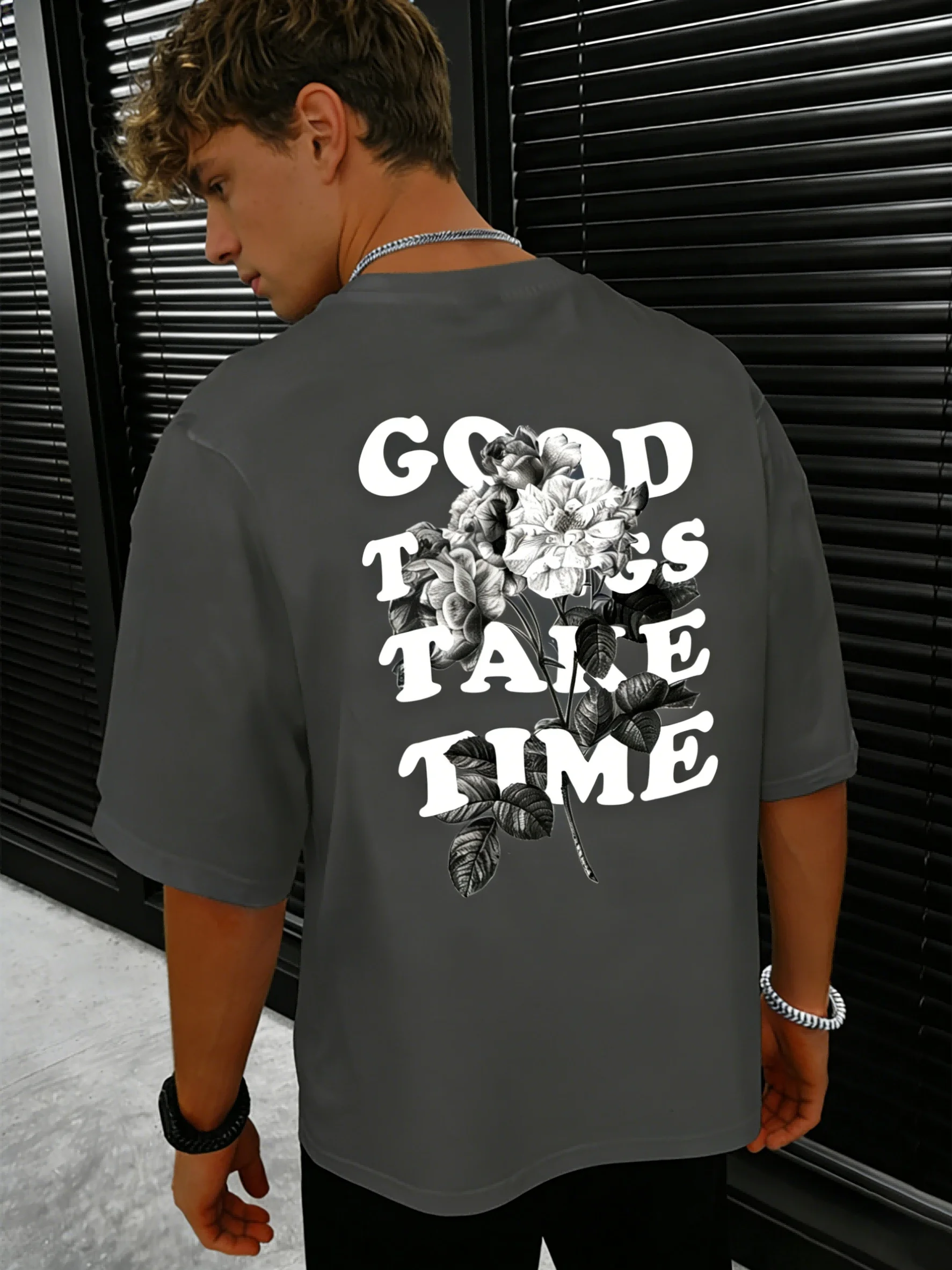 Stylish Quote Tee Featuring 