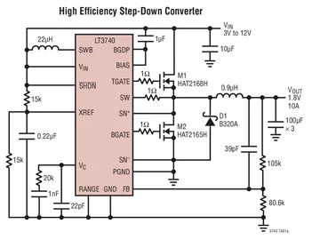 LT3740EDHC LT3740 - Wide Operating Range, Valley Mode, No RSENSE Synchronous Step-Down Controller