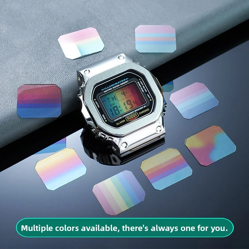 DW5600 Screen color changing sticker for Casio DW-5600 GWB5600 GW-M5610 GMW-B5000 DIY ins style screen color HD film sticker mod