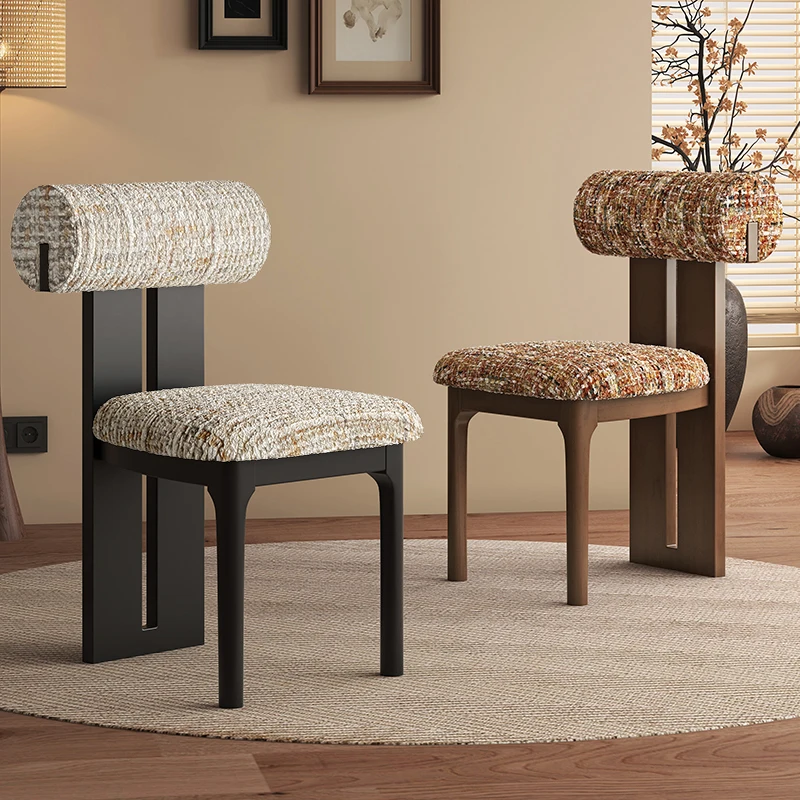 

Bistro Elegant Dining Chairs Backrest Italian Wood Drawer Dining Chairs Bedroom Simple Sillas Para Comedor Furniture