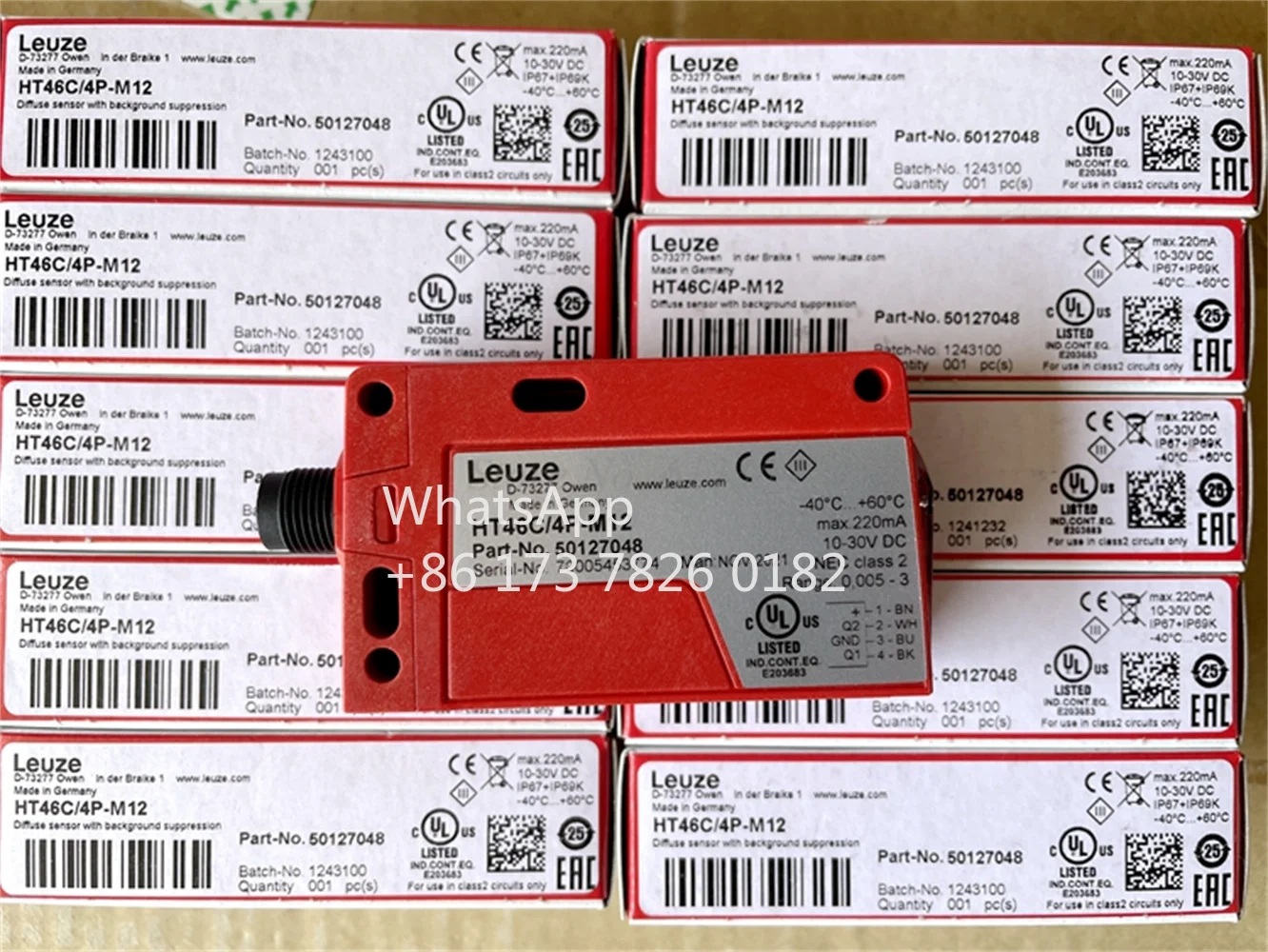 

HT46C/4P-M12 50127048 LEUZE Новый оригинальный датчик фотоэлектрического переключателя