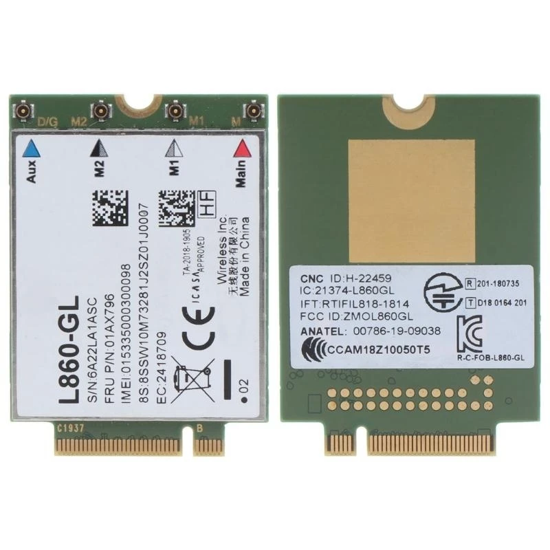C7AB Wireless NetworkCard Adapter Fibocom L860-GL WWAN 4G Module for X1 Carbon 7thGen,P43s, T490,