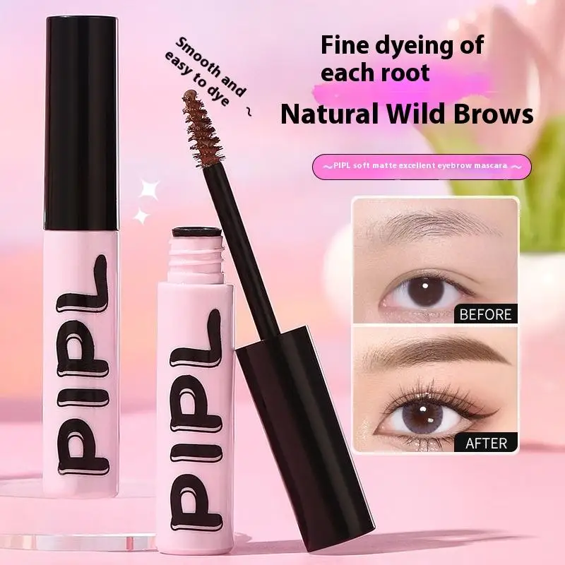 Fiber Brow Mascara Lasting Natural Eyebrow Dyeing Cream Vegan Formula Growth Thickening Eye Brow Styling Cream Eyebrow Enhancers
