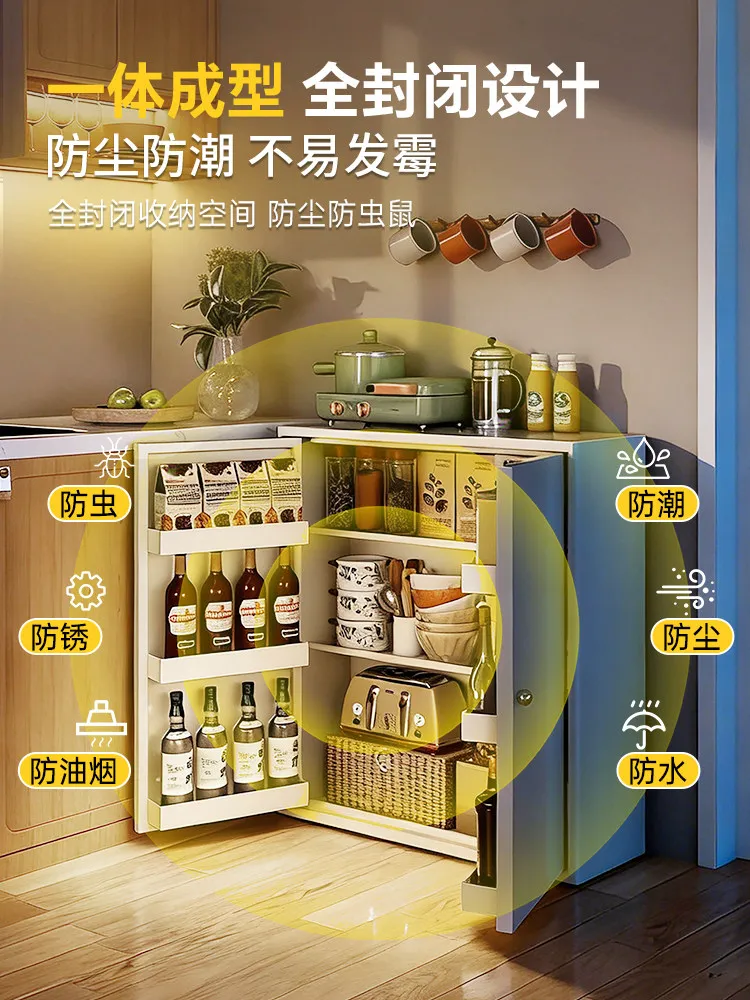 Ultra-thin kitchen, dining side cabinet, simple modern living room, dishes, floor-to-ceiling seasonings, multi-functional