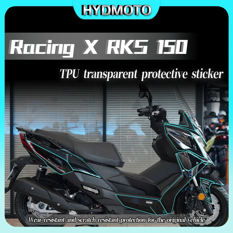 

Прозрачная водонепроницаемая пленка-невидимка для мотоцикла KYMCO Racing X RKS 150, Аксессуары для автомобилей, модифицированные детали