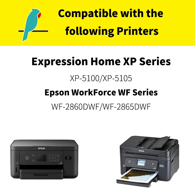 Compatible Ink Cartridges Epson 502 502XL T02W1 Expression Home XP-5105 XP-5100 XP5105 Workforce WF-2860DWF WF-2865DWF WF-2860