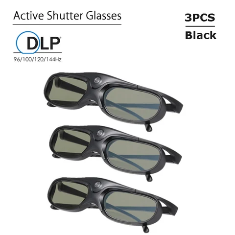 Активные 3D очки Yovanxer JX30-DLP синие/черные  для проекторов DLP Link