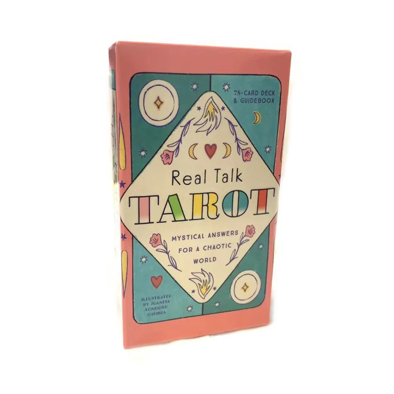 78Pcs Real Talk Tarot Cards Mystical Answers for A Chaotic World High Quality Fortune Telling Divination Board Game Cards Deck