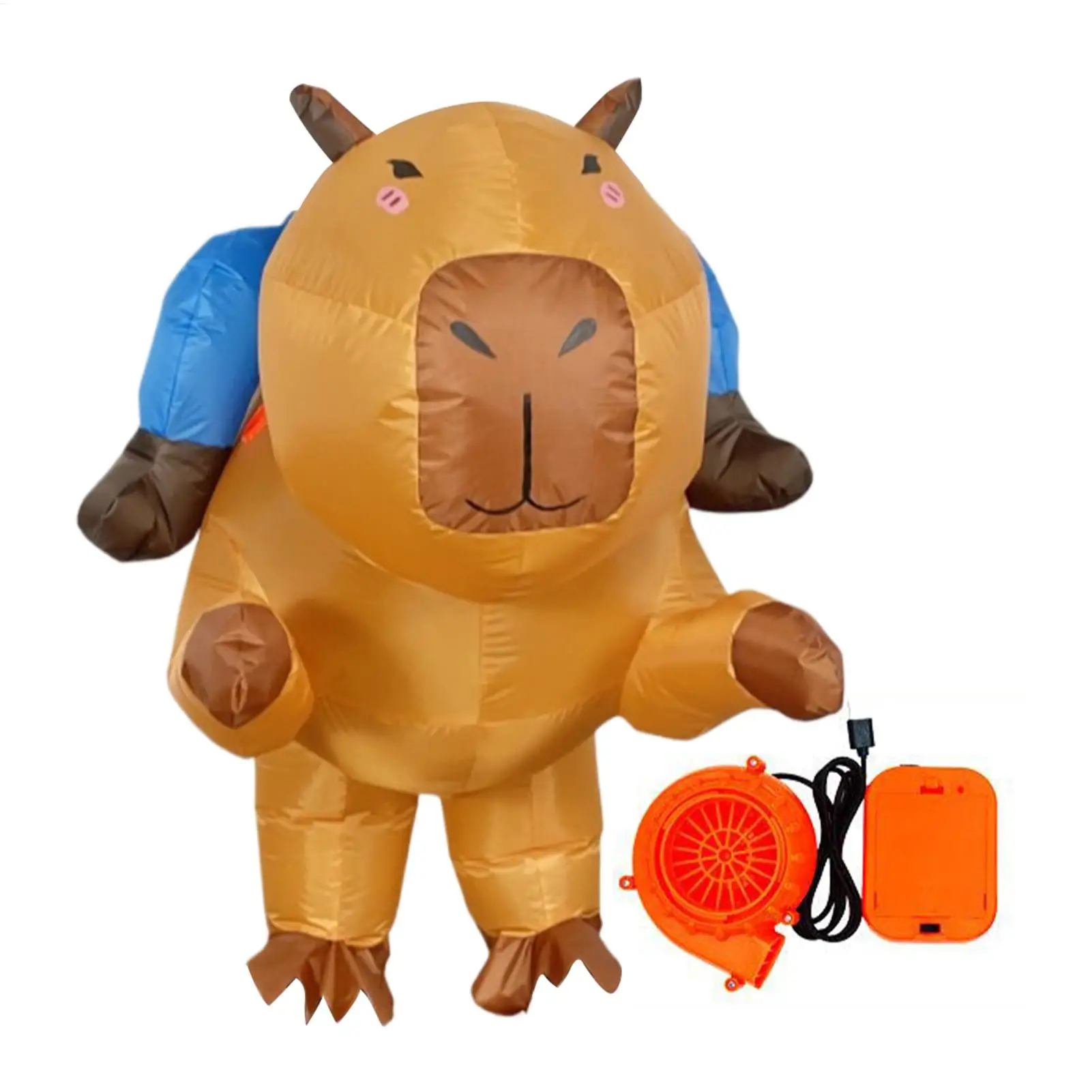 

Inflatable Costume Halloween Capybara Suit Ride on Fancy Suit Cosplay Accessories for Girls Men Women Boys Carnivals