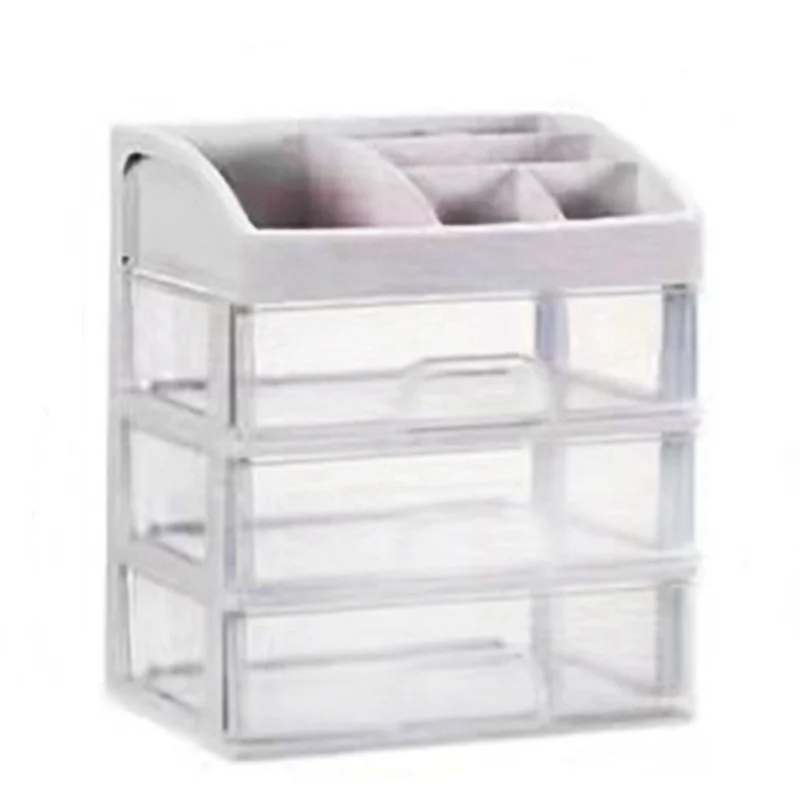 

BYBS-Cosmetic Desktop Storage Box Rack PP Storage Rack Multi-Layer Drawer Dust-Proof Storage Simple Transparent Finishing Rack