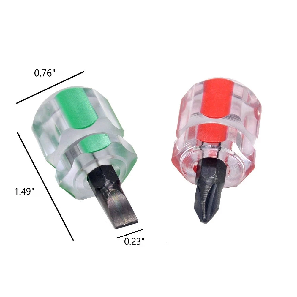 Imagem -05 - Mini Chave de Fenda Cabeça Cruz do Punho Curto Entalhado Estrela Micro Usado para a Manutenção do Automóvel Para-choque 2-piece