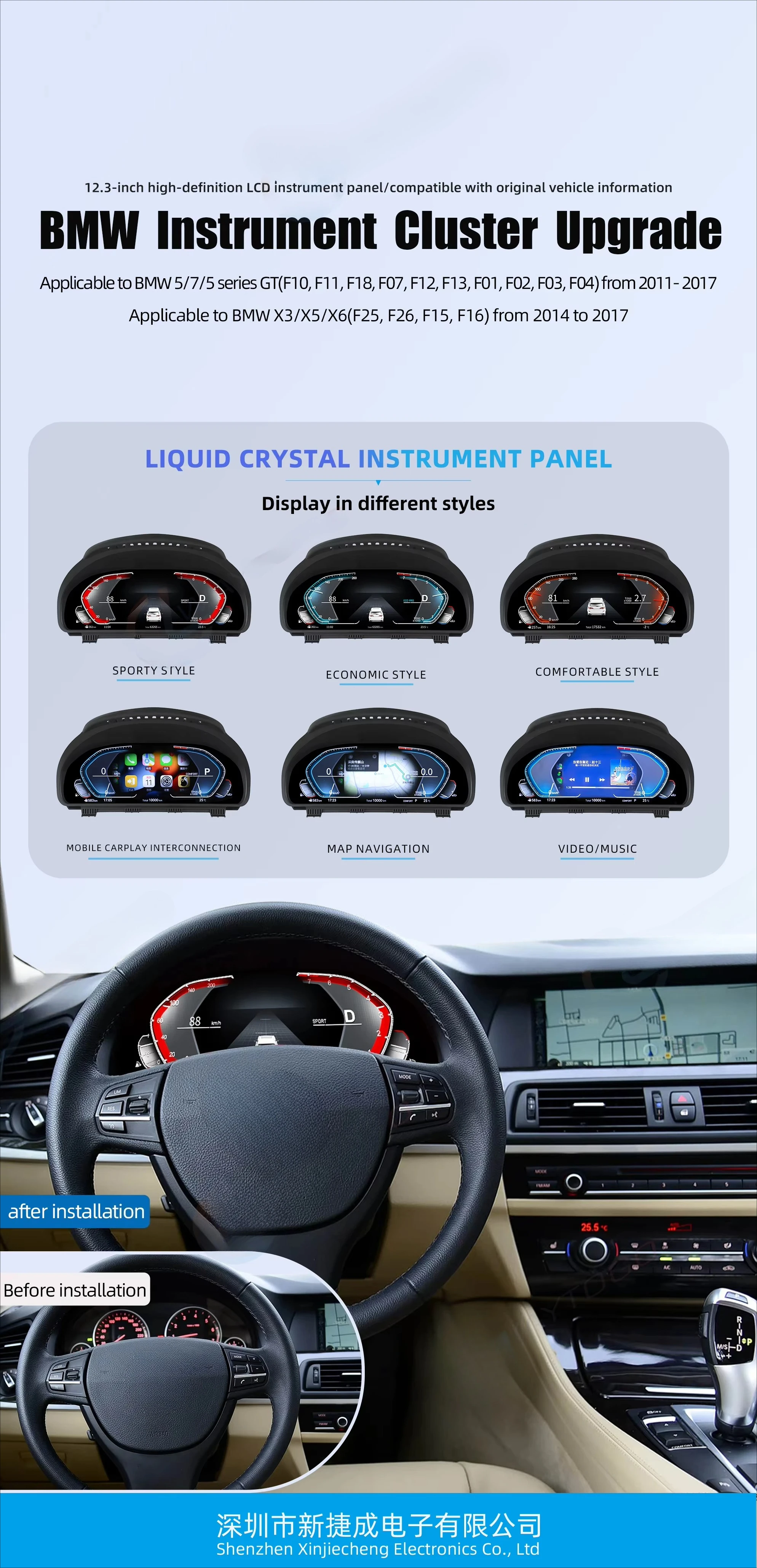 Car Radio Screen Interact Linux12.3
