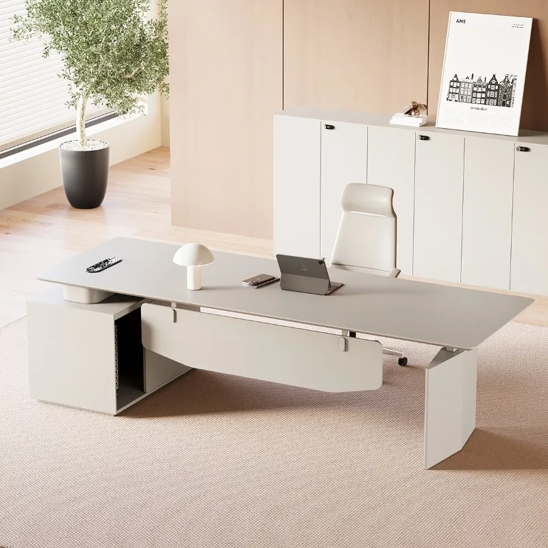 Advanced sense intelligent electric lifting boss desk light luxury simple modern class desk