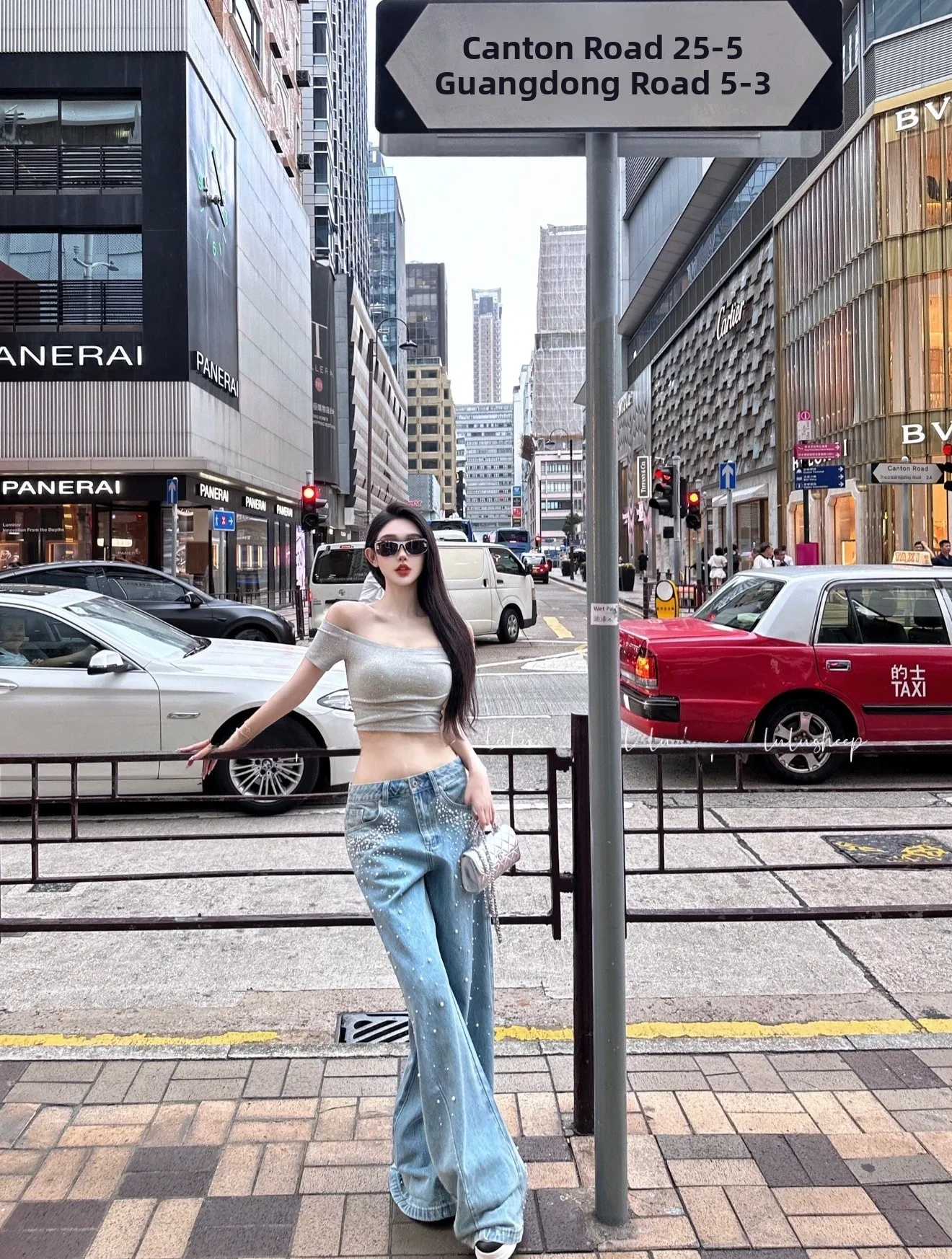 

Galactic Imagination High Waist Wide Leg Jeans Sequin Embellished Loose Fit Floor Length Casual Cotton Denim Pants