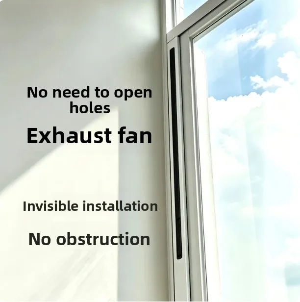 Room ventilation high-end window exhaust fan free of opening, energy saving and odor removal formaldehyde