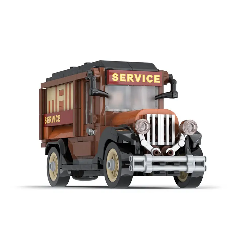 سلسلة MOC Super Car - شاحنة بريد بنية جديدة أفضل مجموعة ألعاب نموذج تعليم سطح المكتب هدايا أعياد الميلاد 353 قطعة