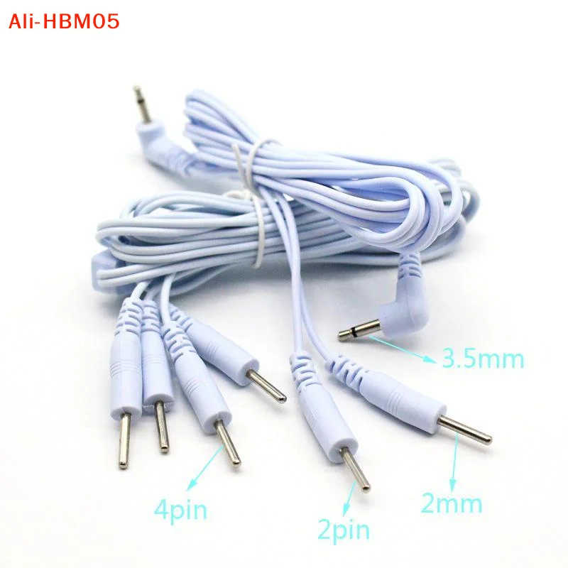 (HB05)2-Way/4-way 2.0/2.5/3.5mm Plug Wire For Massager Electrical Nerve Muscle Stimulator Electrode Cable Line For Electrode Pad