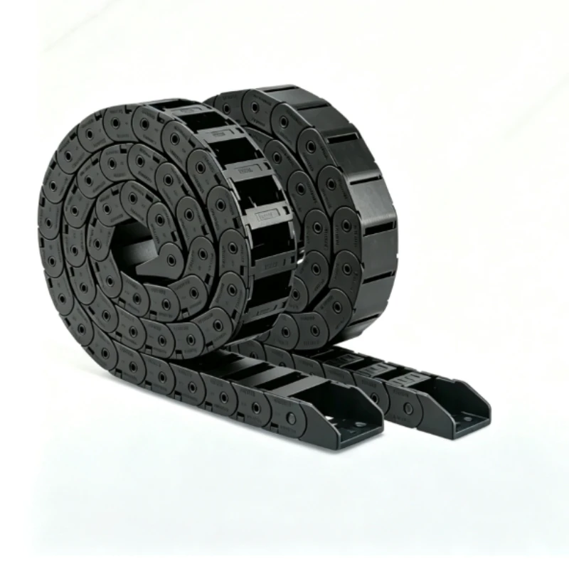 Startnow Semi-Enclosed Plastic Cable Drag Chain Wire Carrier With End Connectors Towline CNC Router Milling Machine Tool Parts