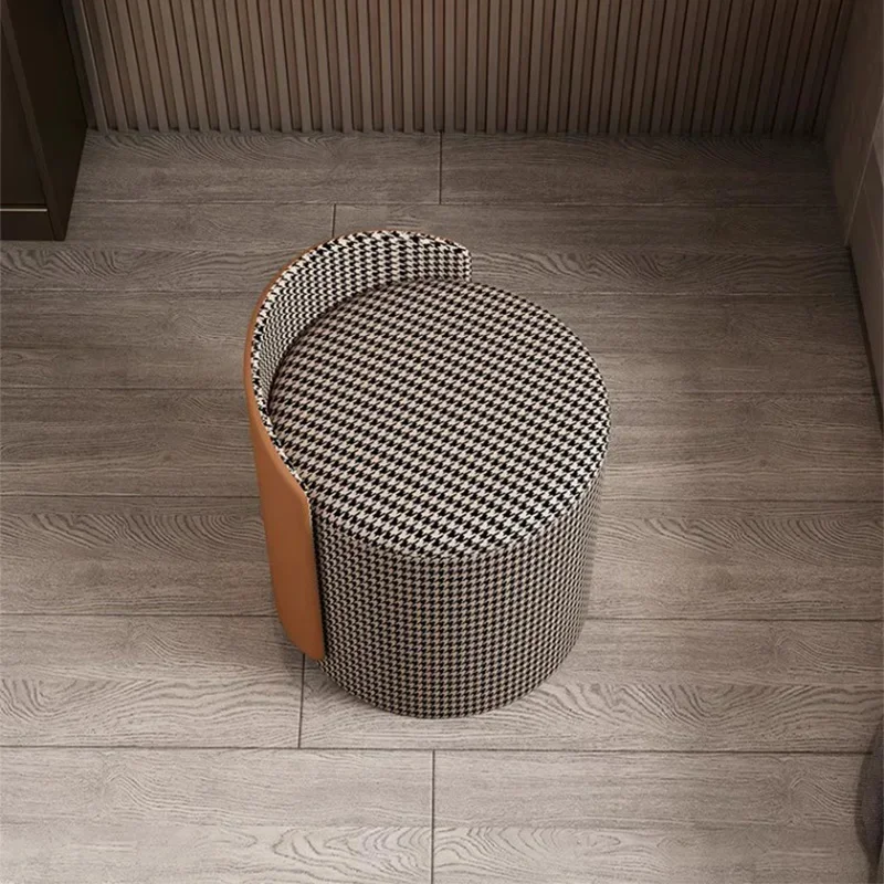 ZMinimalist Mobile Ottomans Vanity Chair Living Room Luxury Step Stool Designer Bedroom Modern Tabouret Lounge Suite FurnitureZ