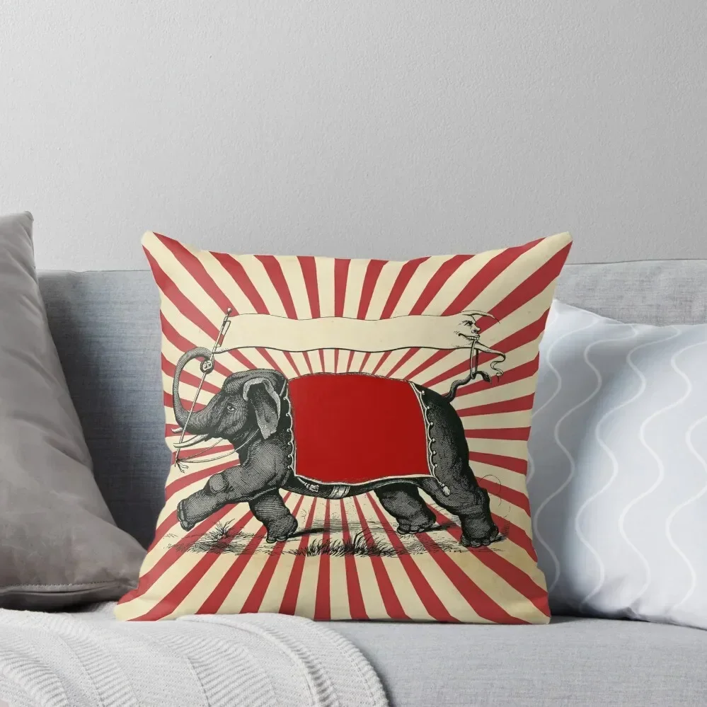 

Circus Elephant Vintage Poster Pop Wall Street Art Throw Pillow Sofa Pillow Cover Cushions For Sofa pillow