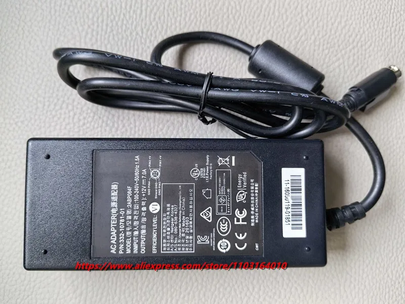 Genuine 12V 7A 84W 4-PIN 2ABP084F NU90-9120700-I2 332-10363-02 Power Supply AC Adapter For NETGEAR NAS RN 10400 Laptop Charger