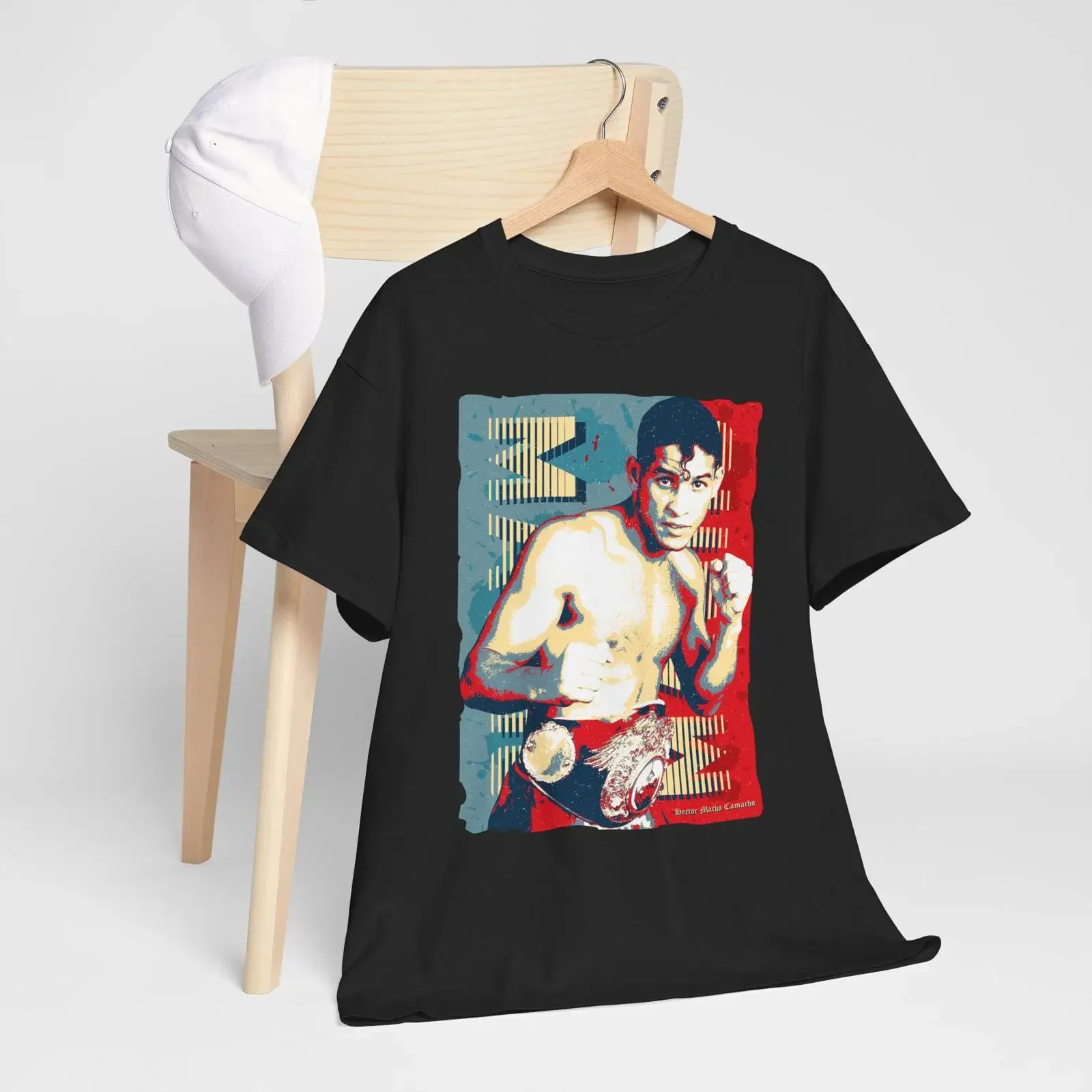 Hector Macho Camacho Boxing Legend Puerto Rico Boxer Funny T Shirt vintage Washed homme Stretched Breathable Versatile graphic
