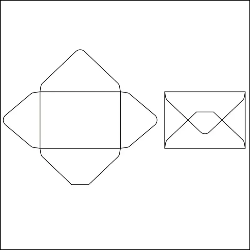 10-100 sztuk Klasyczne białe puste mini papierowe koperty okienne Kraft Koperta na zaproszenia ślubne Koperta na prezent