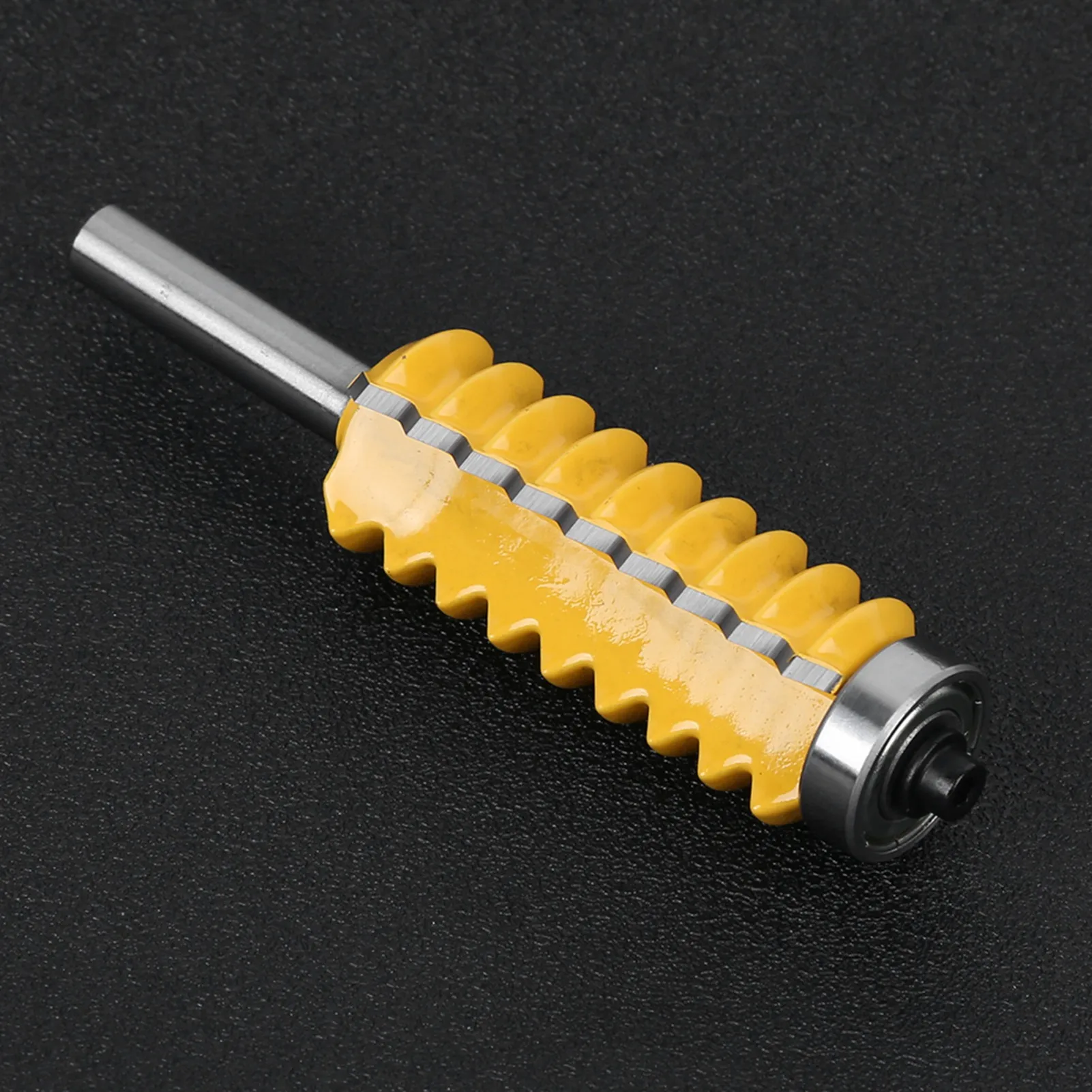 

ZK50 8 Shank Woodworking Cutter Rail Stile Router Bit Line Wave Type Wood Milling Knife(Multi Tooth Woodworking Cutter 8 x 55 )