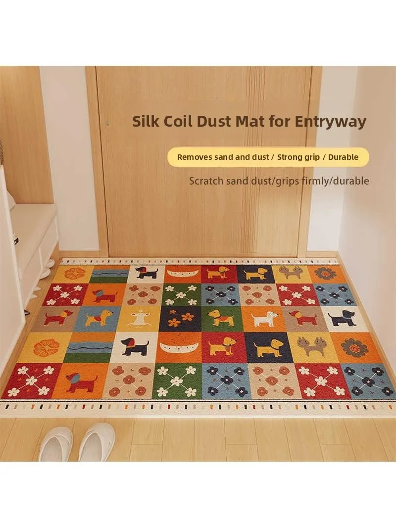 

Creative Cartoon Entrance Mat Anti-Slip Door Mat Dirt Scraper Dust Removal Customizable Indoor Door Mat Luxury Style Square S...