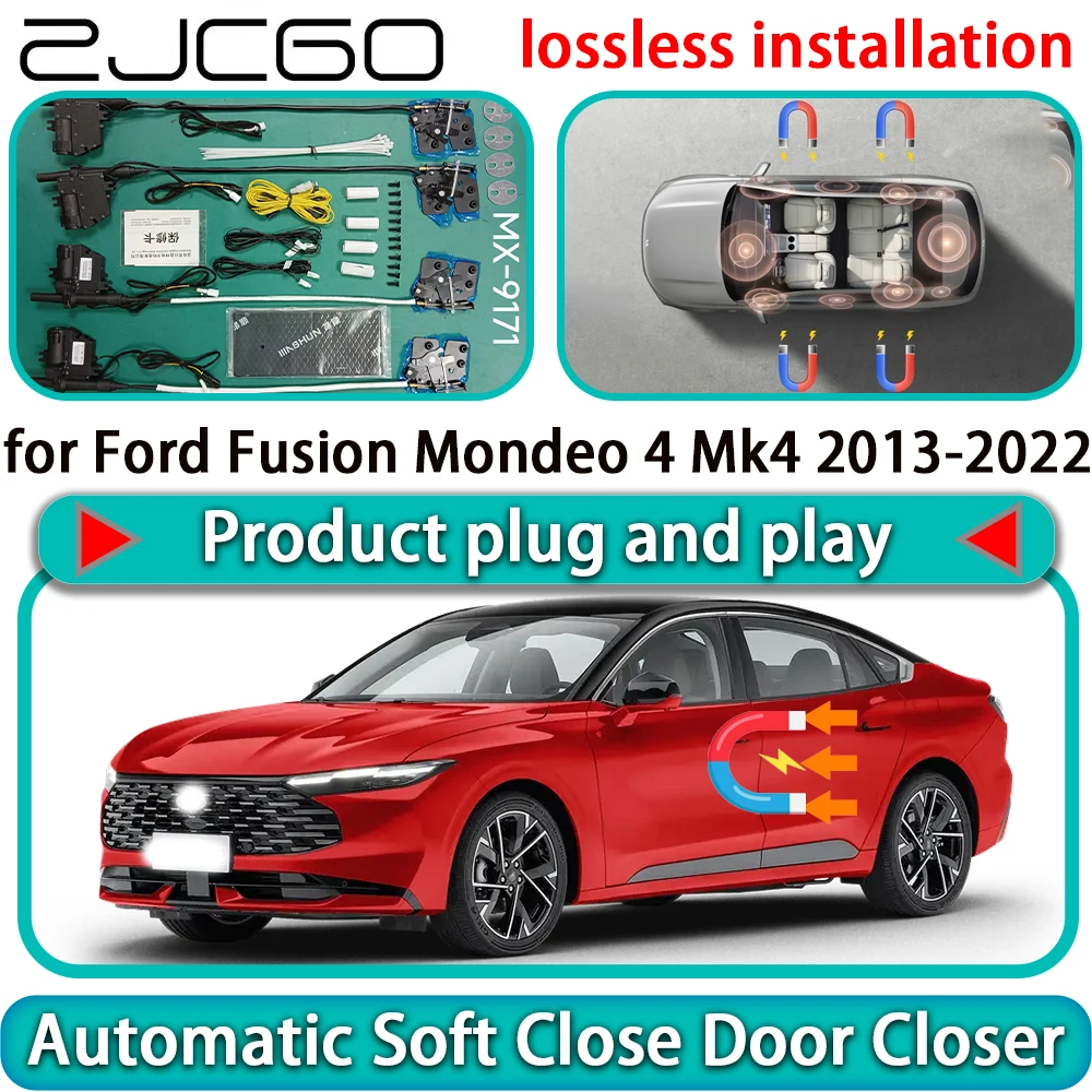 

Для Ford Fusion Mondeo 4 Mk4 2013-2022: Комплект OEM-системы плавного закрывания дверей с электроприводом и функцией Soft Close