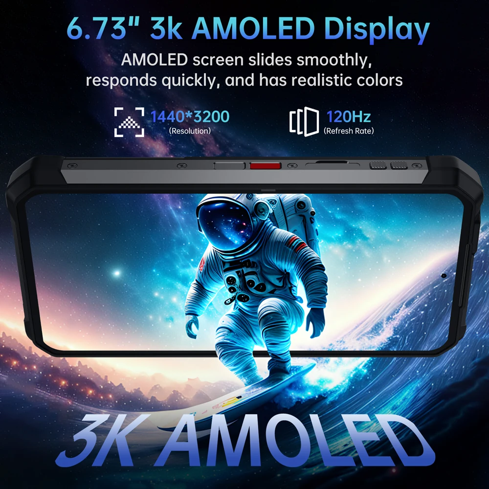 8849 Tank 4 Pro Unihertz 5G Rugged Projector Smartphone Android 6.73 Inch 3k AMOLED Display 36GB+1TB Mobile Phone 11600mAh NFC