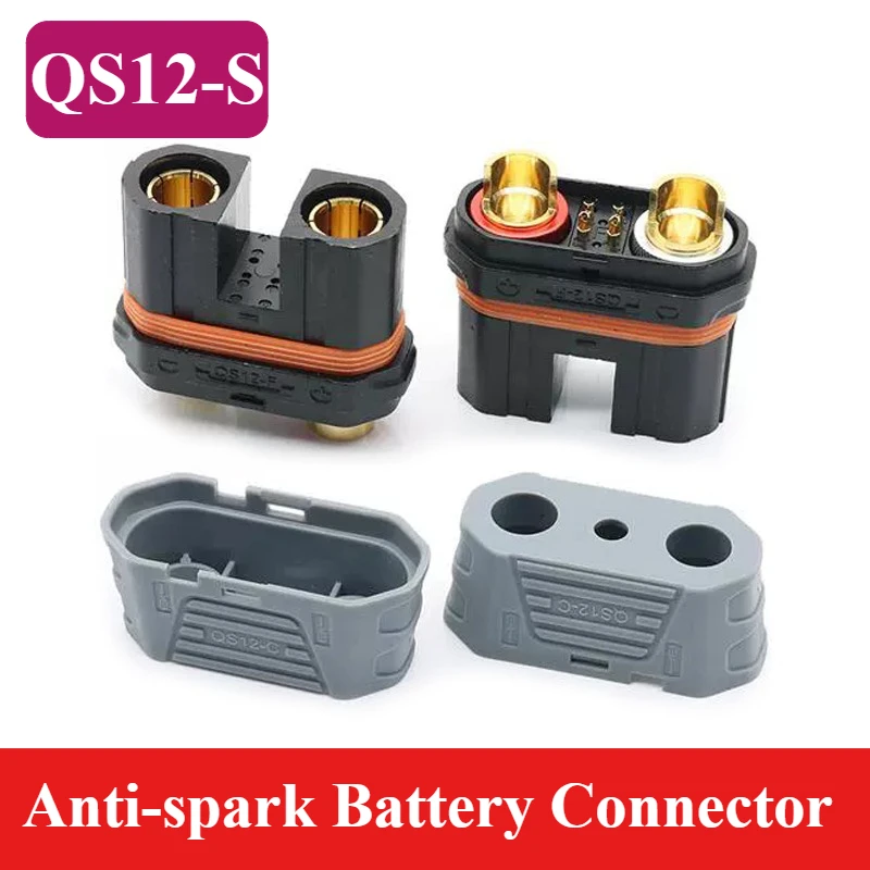 QS12-S Anti-spark Battery Connector Takeaway Car Modified High Current Heavy Lithium Battery Adapter for Aircraft Model CarStart