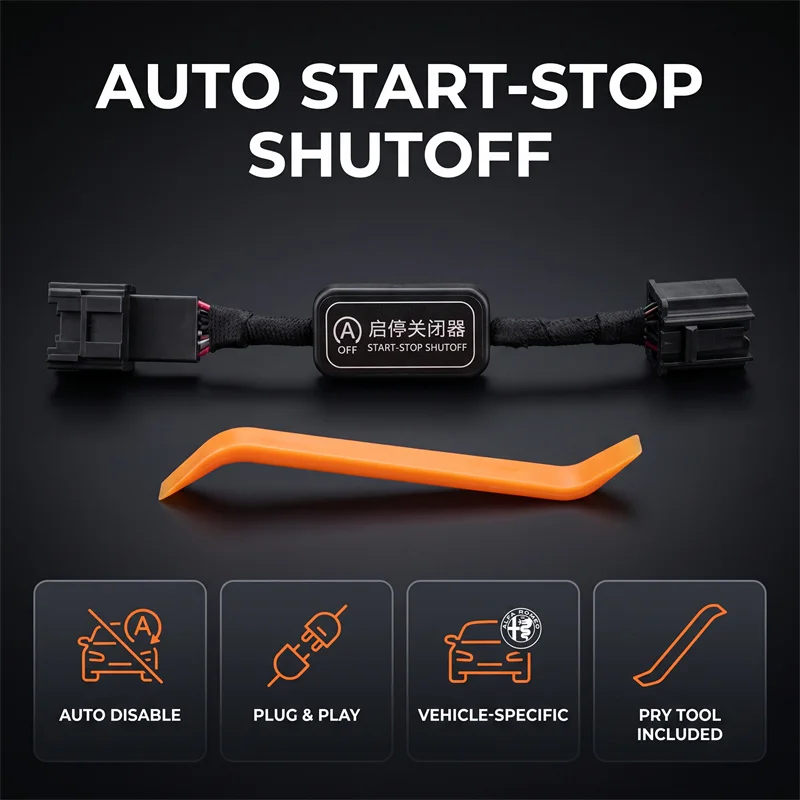 Für Alfa Romeo Giulia 2017-24 Automatisches Start-Stopp-Motorsystem Gerät Knopfsteuerung Sensor Stecker Stop-Abbrechen-Modus Kabel – Detail 2