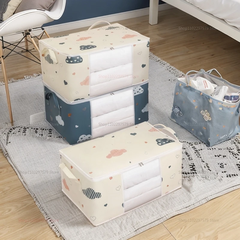 Large Capacity Multi-Purpose Storage Bag with Handles, Dustproof  Moisture-Resistant Odorless Non-Woven Fabric view 3