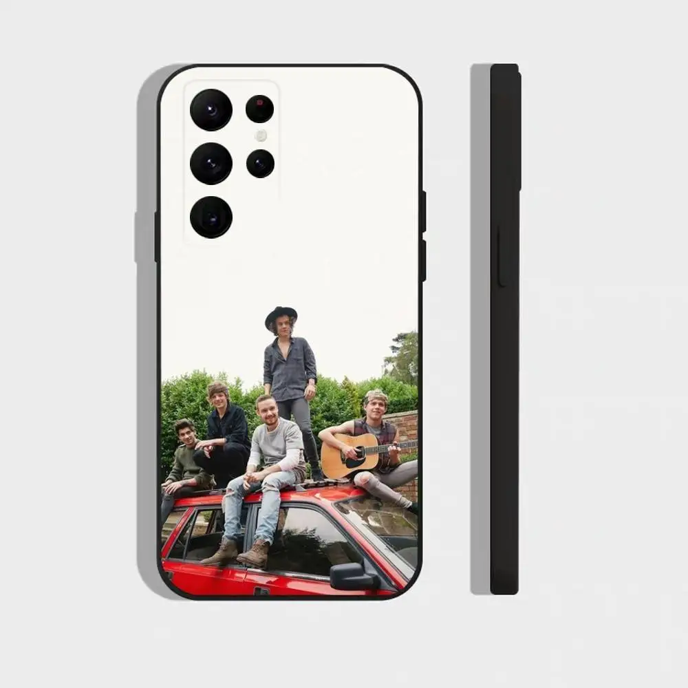 Eine D-Direction-ES-Band-Handyhülle für Samsung S25, S24, S21, S22, S23, S30, Ultra, S20, Plus, Fe, Note, 5G, schwarze Hülle