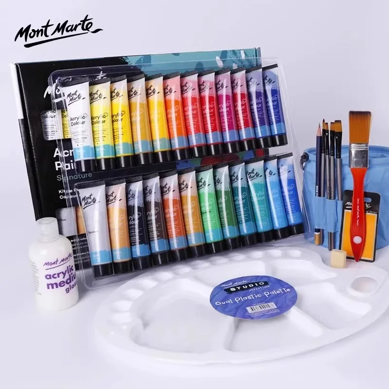 Montmartre Acrylic Paints For Art Creation 36ml48 Colours Single Waterproof And Sunproof Acrylic Paints Hand Painting Wall Paint