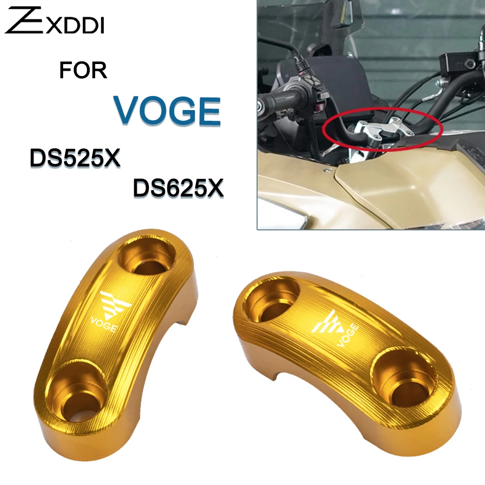 

For VOGE 625DSX 525DSX DS625X DS525X DSX 625 525 2023-2025 2026 Accessories Motorcycle Handlebar Riser Clamp Fixing Blocks CNC