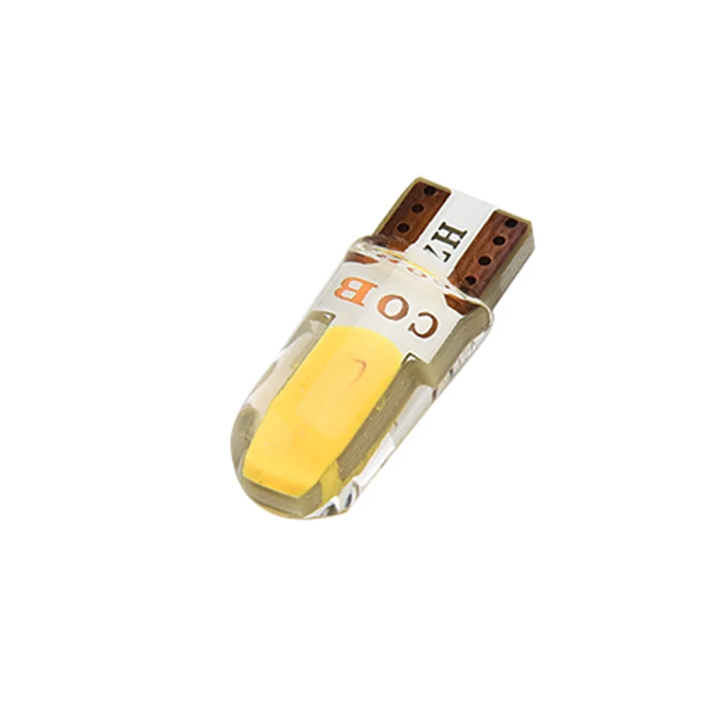 4pcs T10 194 168 COB LED Car for canbus Silica Width Light Bulb Amber Lamp Easy Installation, Direct Replacement, No Wiring Requ