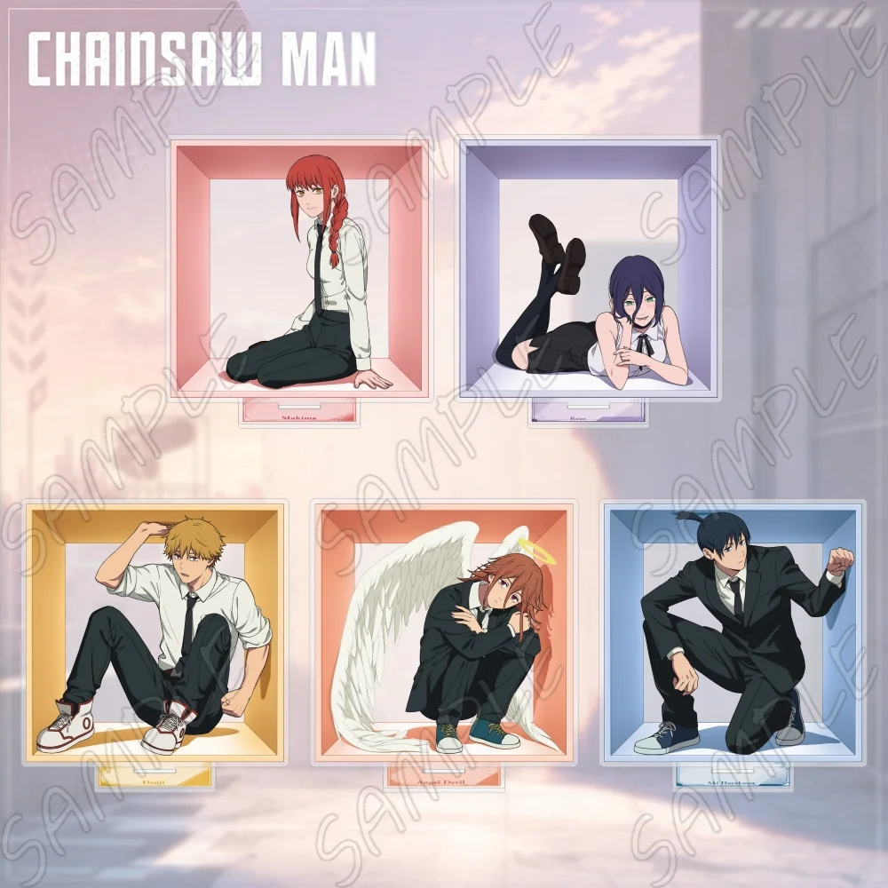 CSM Anime Chainsaw Man Acrylic Stand Figure Makima Denji Reze Aki Angel Devil Acrylic Standee Model Plate Toy Gift Keychain