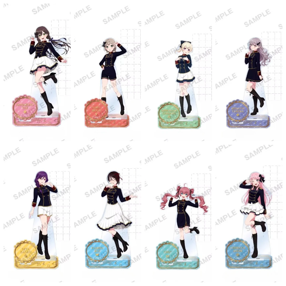 

Game Anon Chihaya Amoris Hanazono Tae Shirasagi Chisato Acrylic Stand Doll Anime Figure Model Plate Cosplay Toy for Gift