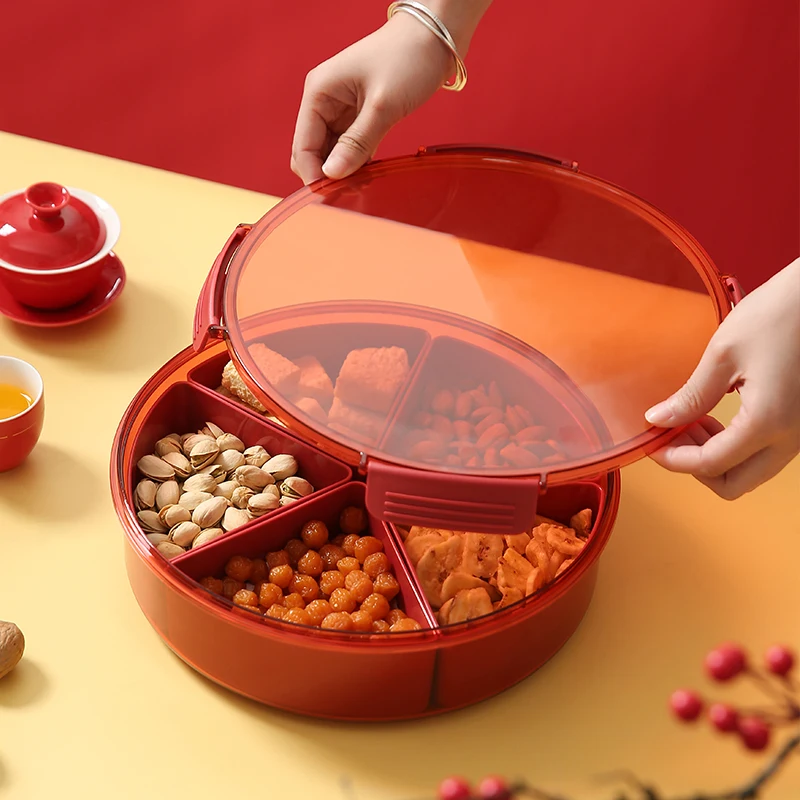 

Sed Dry Fruit Plate for Home Wedding Living Room Tea Table Sna Di Plate Year End Dry Fruit Box Suower Seed Storage Box